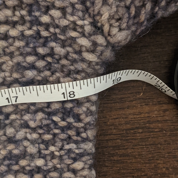 Grey/purple wool knit sweater - Picture 4 of 5